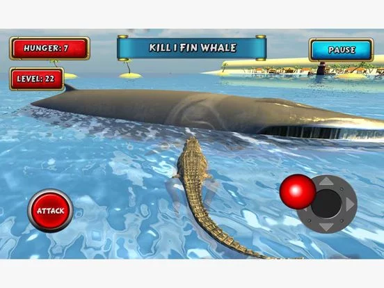 Изображение игры: Crocodile Sim Beach Hunt