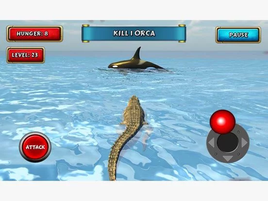 Изображение игры: Crocodile Sim Beach Hunt