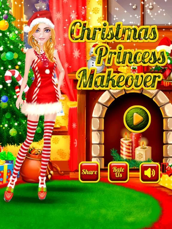 Изображение игры: Christmas Salon: XMAS Girls Games Makeover 2017