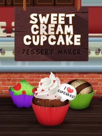 Изображение игры: Awesome Sweet Cream Cupcake Dessert Maker