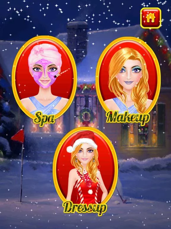 Изображение игры: Christmas Salon: XMAS Girls Games Makeover 2017