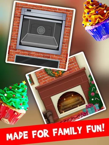 Изображение игры: Awesome Christmas Holiday Cupcake Bakery - Food Maker
