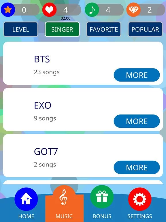 Изображение игры: KPOP Piano Magic Tiles