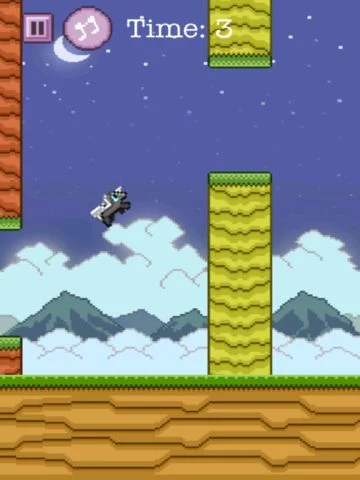 Изображение игры: Adventure of Flappy Unicorn Bird Flyer - Free 8-Bit Pixel Game