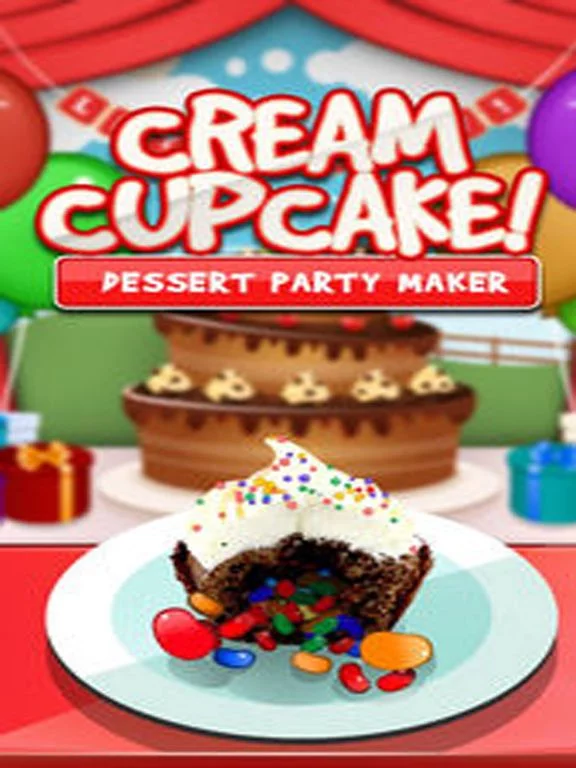 Изображение игры: Awesome Cream Cupcake Dessert Maker - Food Baking
