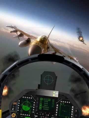 Изображение игры: Modern Sky Storm: F18 Simulator Shooting Air-plane Jet Flight War Combat HD