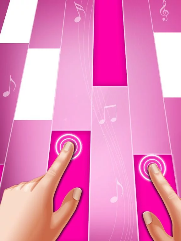 Изображение игры: Pink Piano Tiles: Piano Games