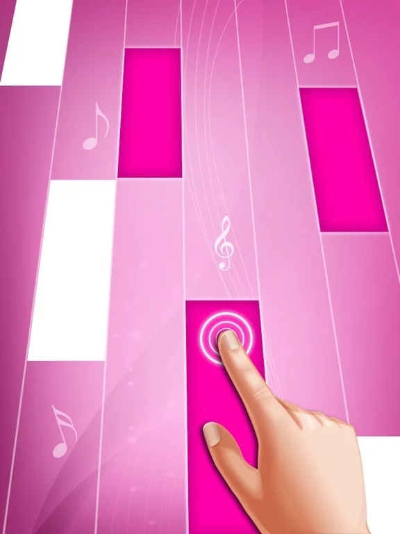 Изображение игры: Pink Piano Tiles: Piano Games