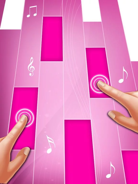 Изображение игры: Pink Piano Tiles: Piano Games