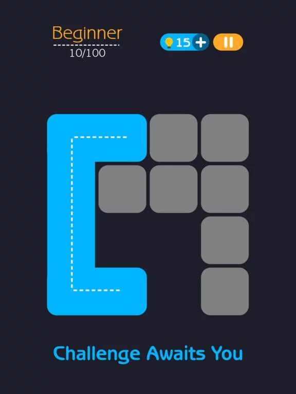 Изображение игры: One Line Block Puzzle