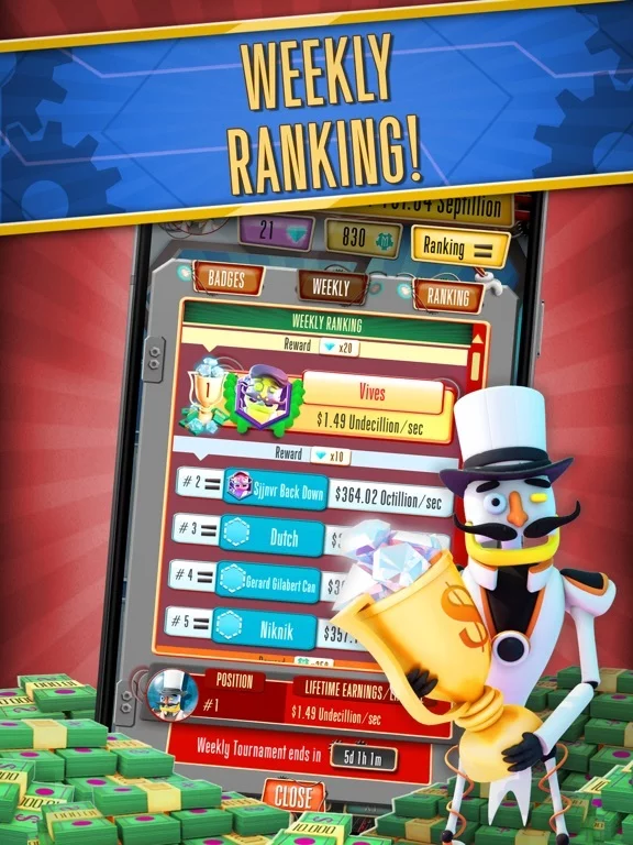 Изображение игры: Magnate: Robot Idle Tycoon