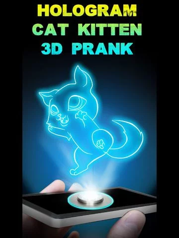 Изображение игры: Hologram Cat Kitten 3D Prank