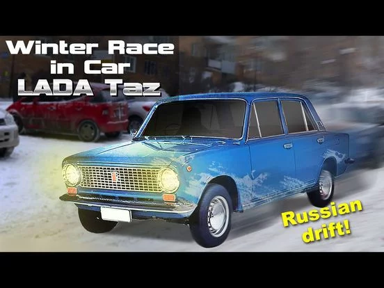 Изображение игры: Winter Race in Car Lada Taz