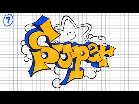 Изображение игры: Drawing Lesson Graffiti Fan