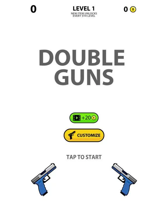 Изображение игры: double guns - Bullet destroy