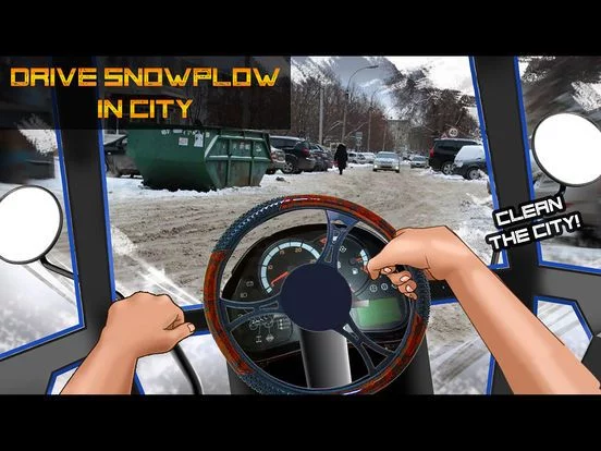Изображение игры: Drive Snowplow in City