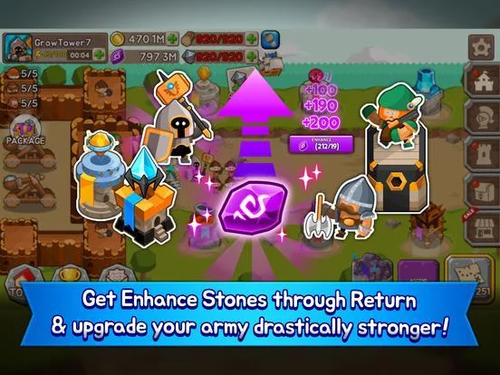 Изображение игры: Grow Tower: Castle Defender TD