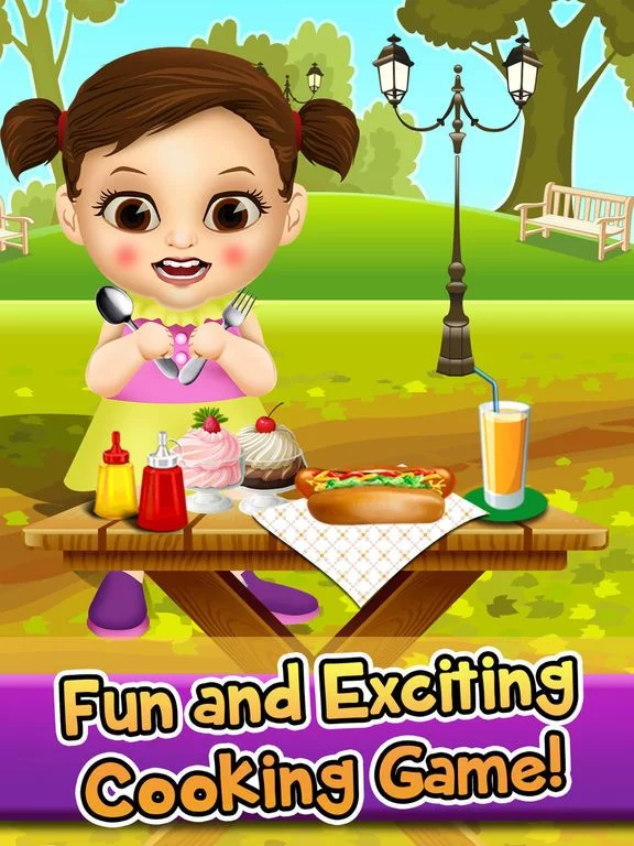 Изображение игры: School Food Maker Salon - Lunch Cooking & Cake Ice Cream Making Kids Games for Girls Boys
