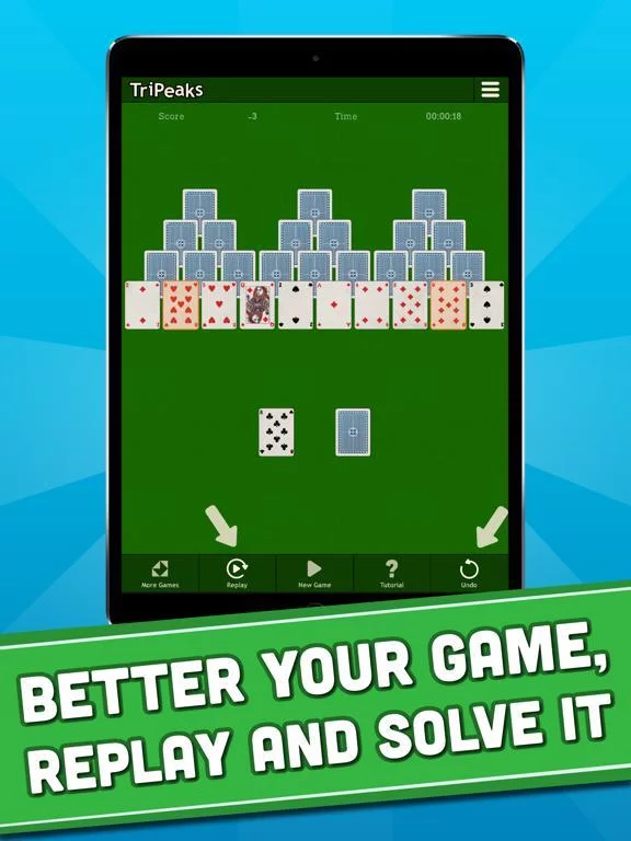Изображение игры: TriPeaks - Classic Solitaire