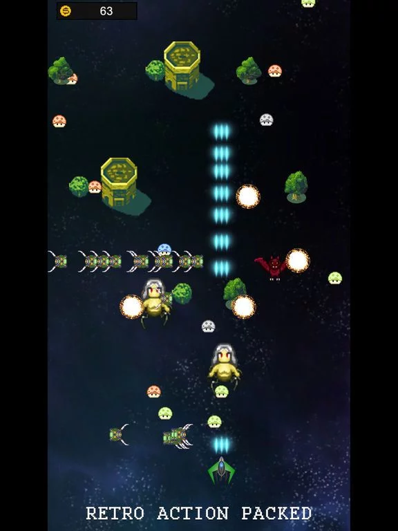 Изображение игры: Retro Space Centipede Invaders