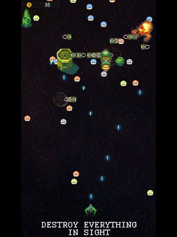 Изображение игры: Retro Space Centipede Invaders
