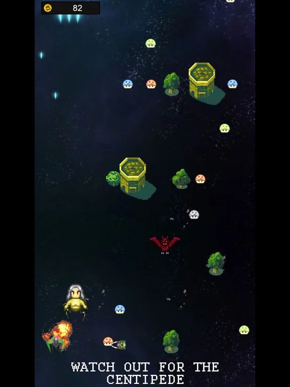 Изображение игры: Retro Space Centipede Invaders