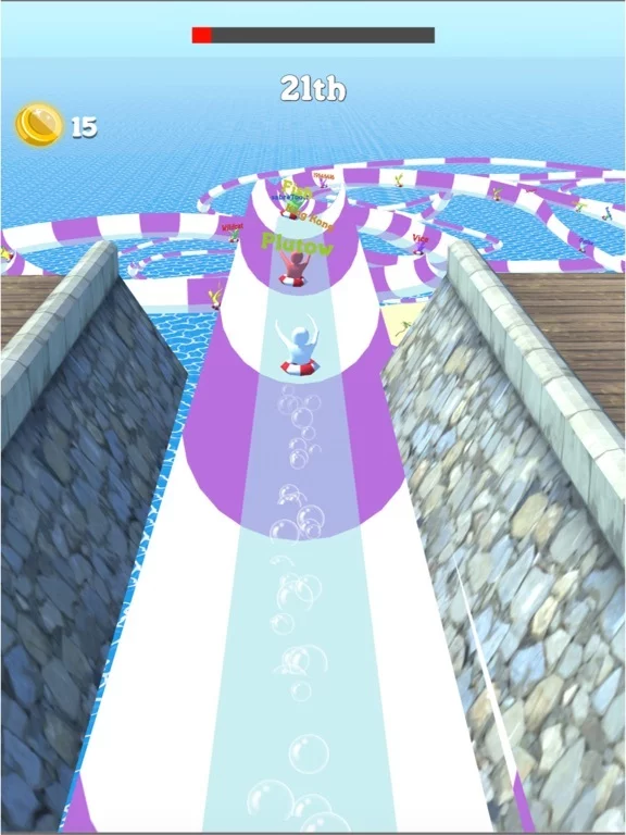 Изображение игры: aqua park slide - run race 3D