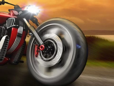 Изображение игры: 3D Action Motorcycle Nitro Drag Racing Game By Best Motor Cycle Racer Adventure Games For Boy-s Kid-s & Teen-s Pro