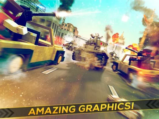 Изображение игры: Tank Simulator 2016 | Blocky Tanki Racing Battle