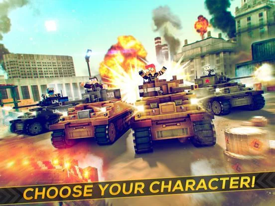 Изображение игры: Tank Simulator 2016 | Blocky Tanki Racing Battle