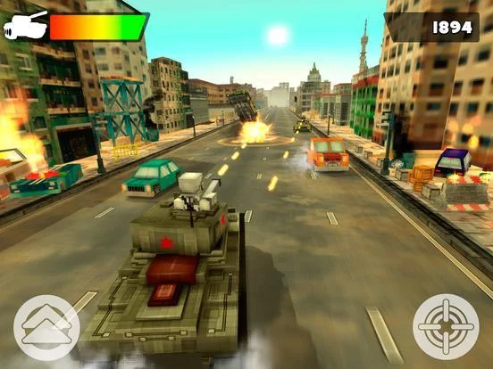 Изображение игры: Tank Simulator 2016 | Blocky Tanki Racing Battle