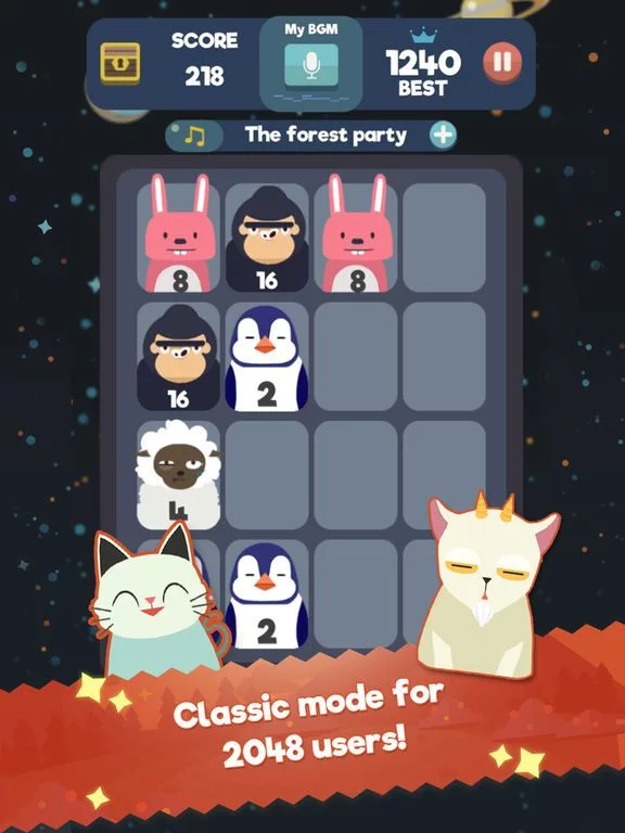 Изображение игры: 2048 Beat
