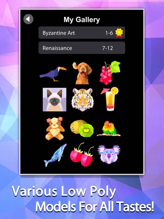 Изображение игры: Idle Painter 3D-Low Poly&Tap