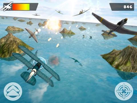 Изображение игры: World of War | Fight the Enemy Airplane For a Free Flight