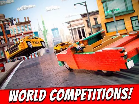 Изображение игры: Survival Cars . Free Blocky Craft Car Racing Games For Kids 3D