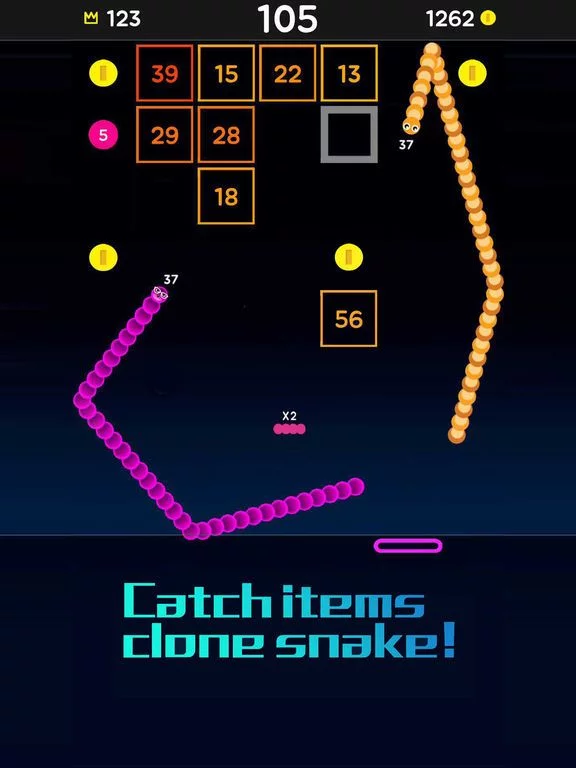 Изображение игры: Snake Bricks-Bounce Balls
