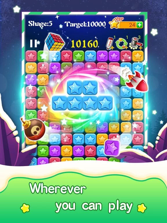 Изображение игры: PopStar-Star Blast Puzzle Game