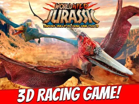 Изображение игры: World Wild Jurassic . Dinosaur Simulator Racing Game Free 3D