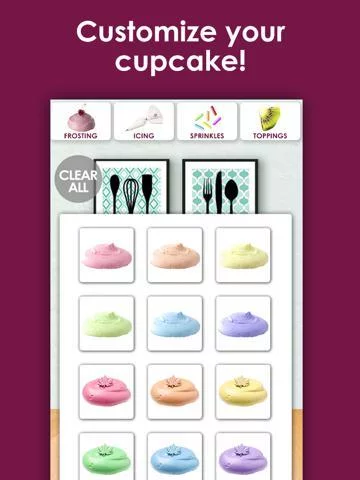 Изображение игры: Make A Cupcake - A Virtual Dessert Baking Maker Game For Kids & Adults HD Free