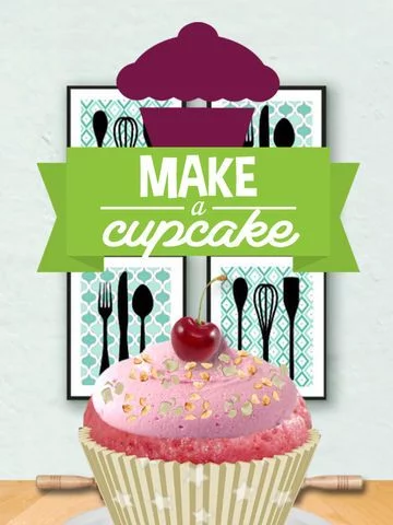 Изображение игры: Make A Cupcake - A Virtual Dessert Baking Maker Game For Kids & Adults HD Free