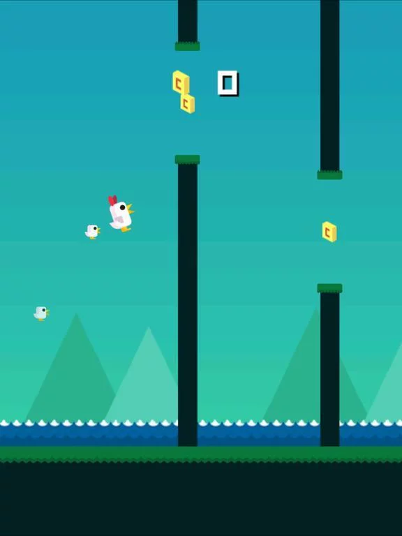 Изображение игры: Flappy Chicken Go