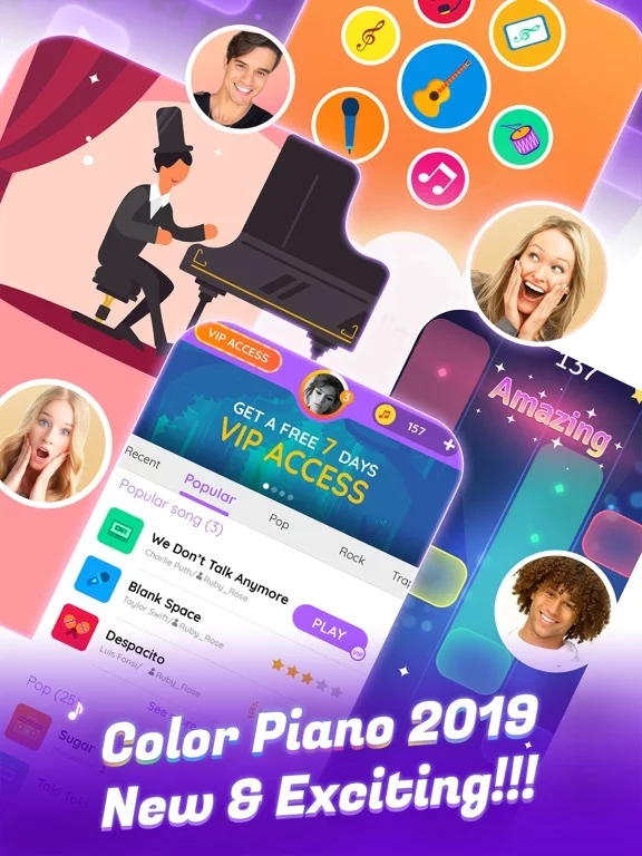 Изображение игры: Color Piano - Music Tiles Game