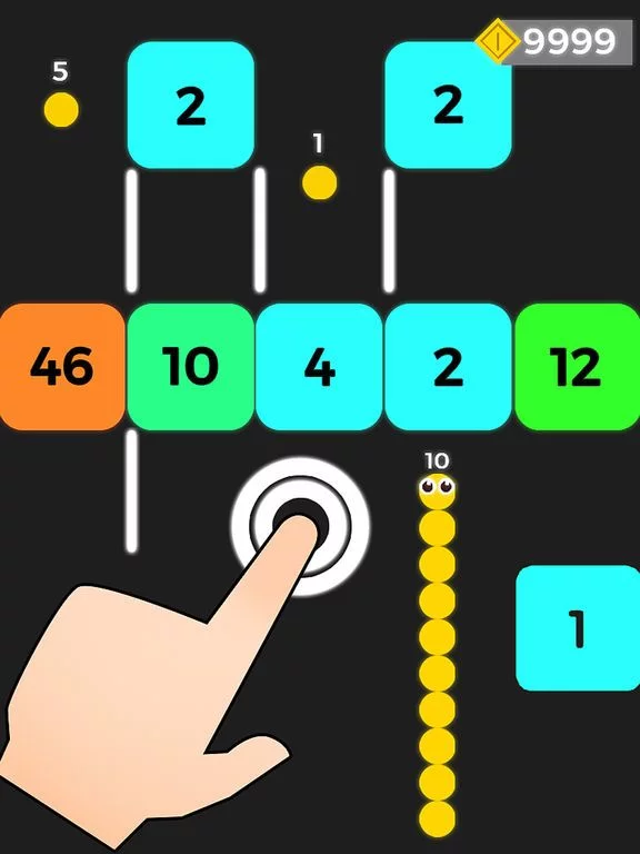 Изображение игры: Snake Dash- Ball VS Block Game
