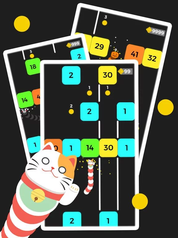 Изображение игры: Snake Dash- Ball VS Block Game
