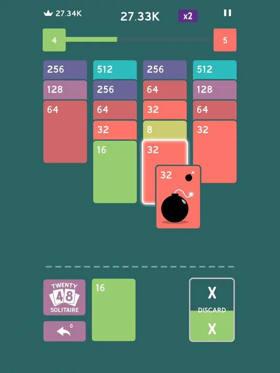 Изображение игры: Twenty48 Solitaire