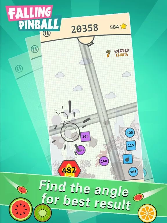 Изображение игры: Falling Pinball ！Dancing Balls