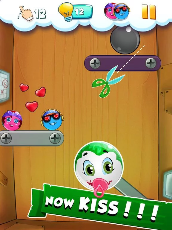 Изображение игры: Cut the Loveballs