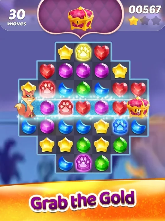 Изображение игры: Genies & Gems: Puzzle & Quests