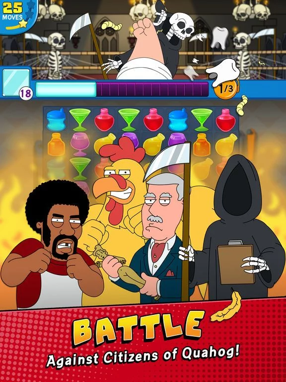 Изображение игры: Family Guy Freakin Mobile Game