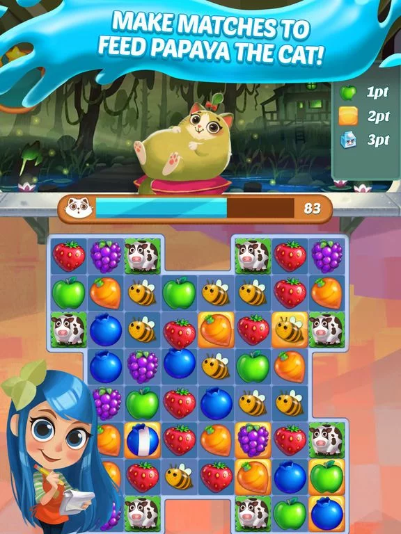 Изображение игры: Juice Jam! Match 3 Puzzle Game